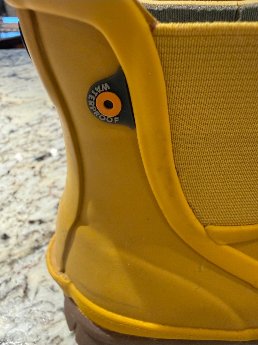 Bogs Yellow Chelsea-Style Women’s Waterproof Rain Boots - Picture 3 of 4